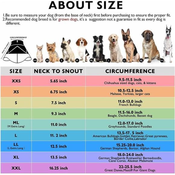 Dog Cone Collar for Dog After Surgery, Soft Recovery Cones, L Size - Picture 6 of 7